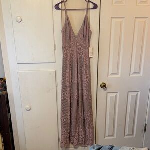 Tobi Lace Maxi Dress in Lavender